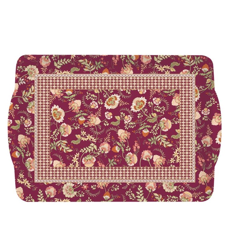 Rectangular tray with handles