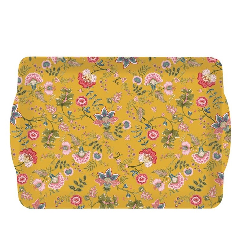 Rectangular tray with handles