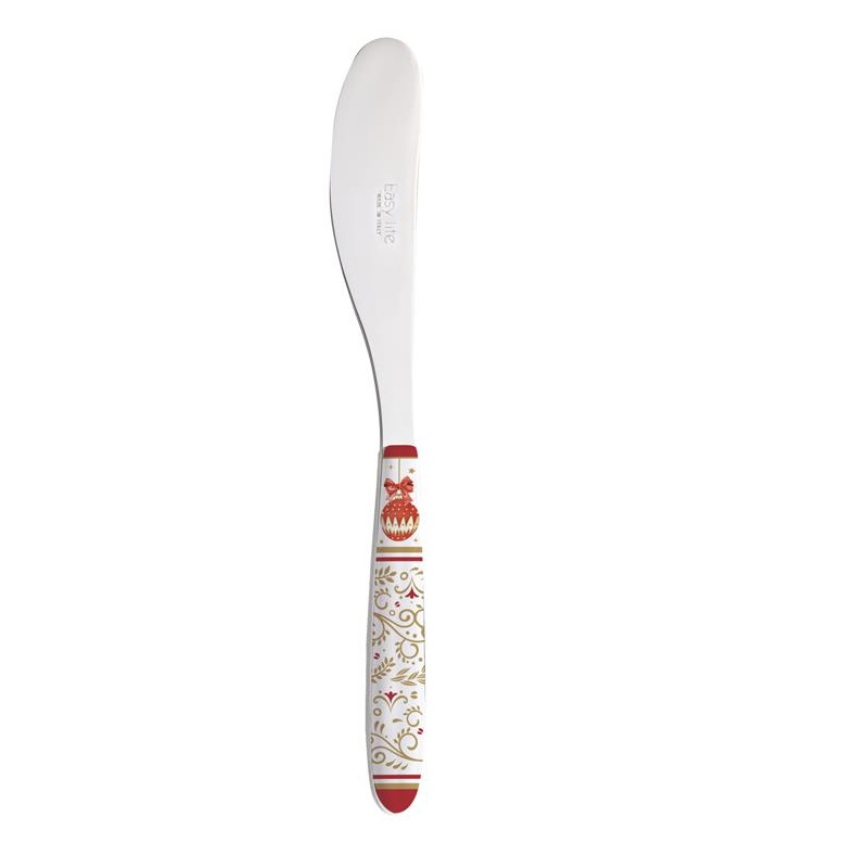 S/S Butter knife with decorated handle