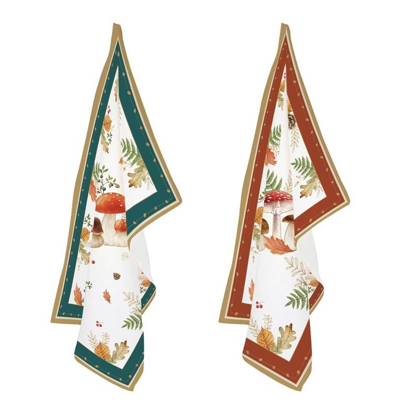 Set 2 kitchen towels 100% cotton