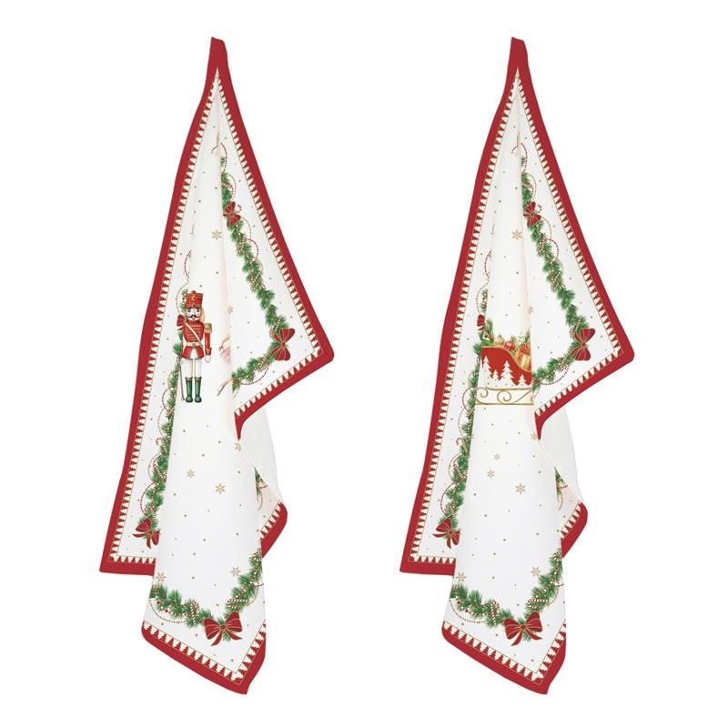 Set 2 kitchen towels 100% cotton