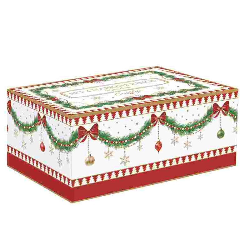 Set 4 porcelain napkin rings in colour box
